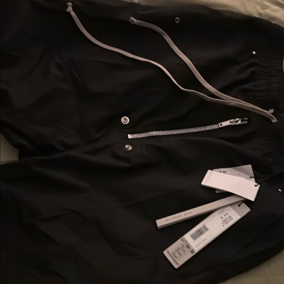 Rick Owens Black Cargo Pants with Drawstring